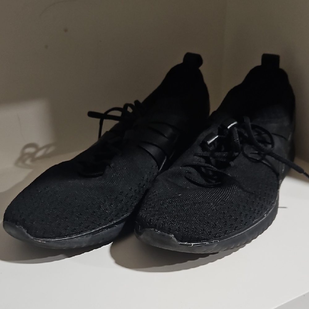 Cole Haan Men's Black Knit Lace-Up Athletic Sneakers